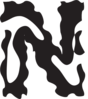 Letter N Zebra Style Clip Art